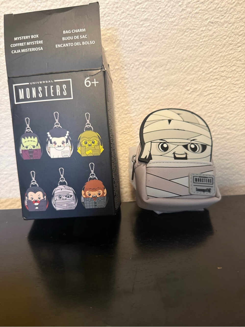 Loungefly Universal Monsters Mystery Micro backpack key charm. The Mummy